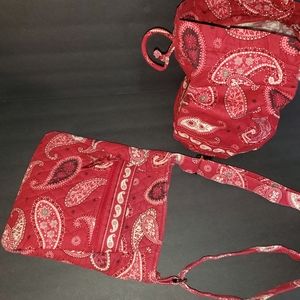 Vera Bradley Ret "MESA RED" 2 PC